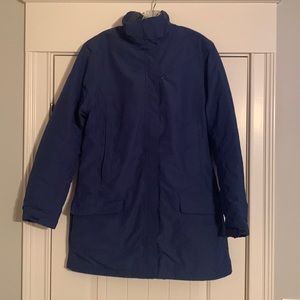 Lands’ End The Squall Navy Long Winter Coat